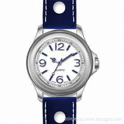 Luxury Metal Watch with Silicone Band, Provided in China Factory
